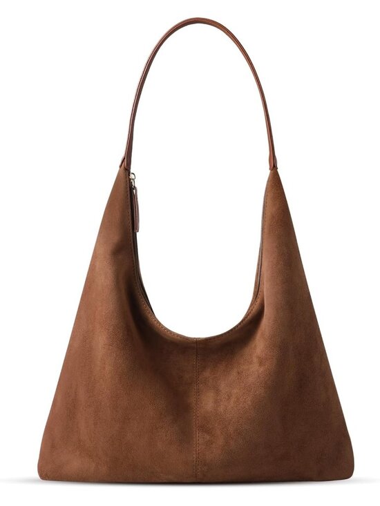 Handbags - Chic Suede Shoulder Bag for Women | Slouchy Tote & Crossbody Purse | Boho Style